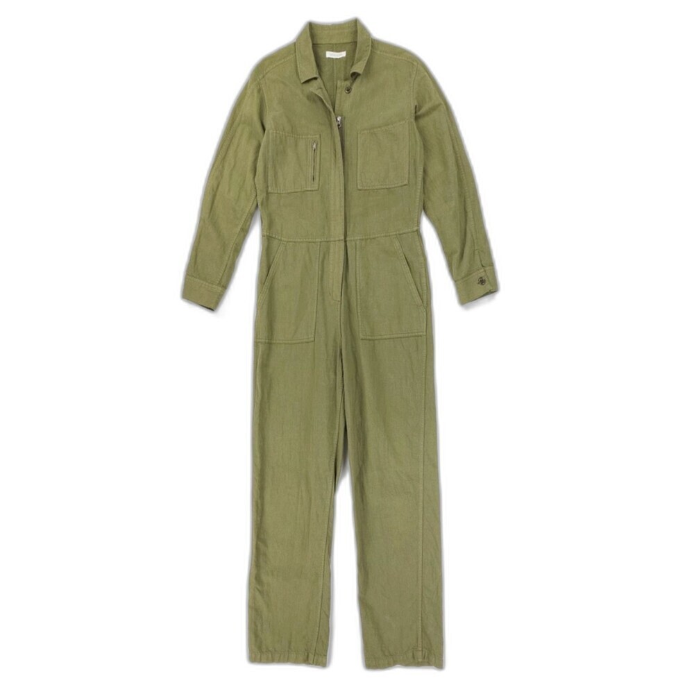 OUTERKNOWN Linen Station Jumpsuit Workwear Coverall Boiler Minimal Beachy Boho